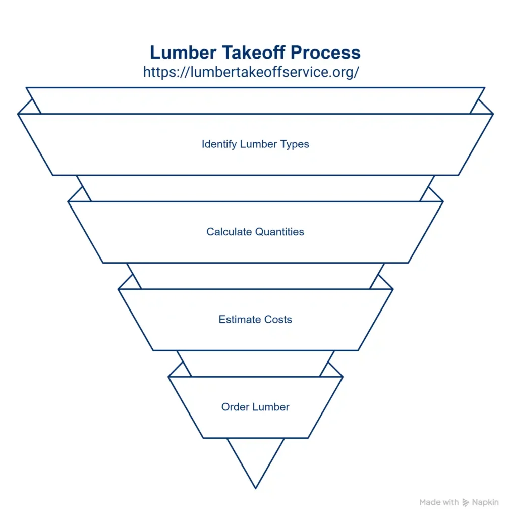 infographic for lumber takeoff process